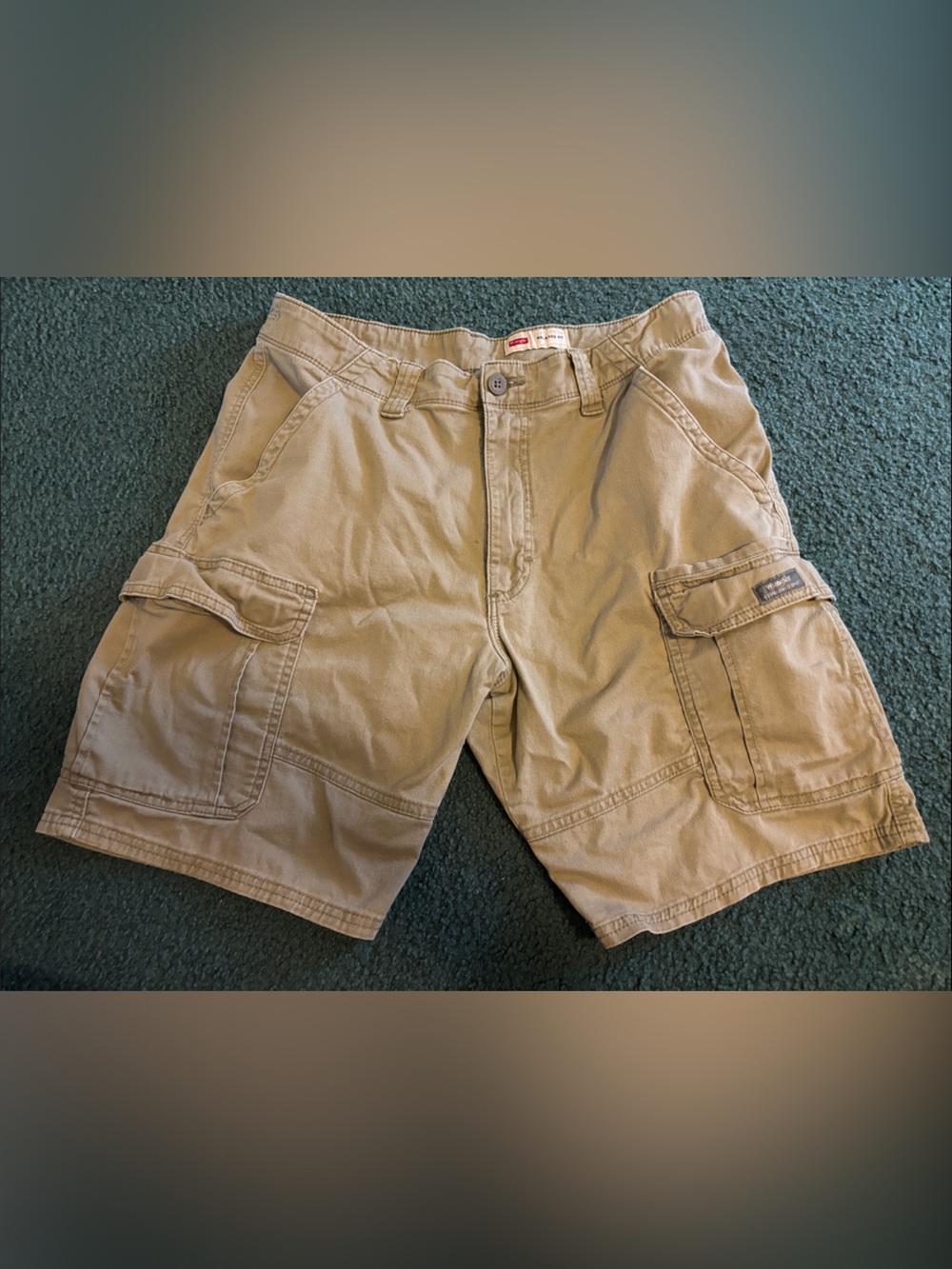 Wrangler Men's Cargo Shorts Khaki Tan